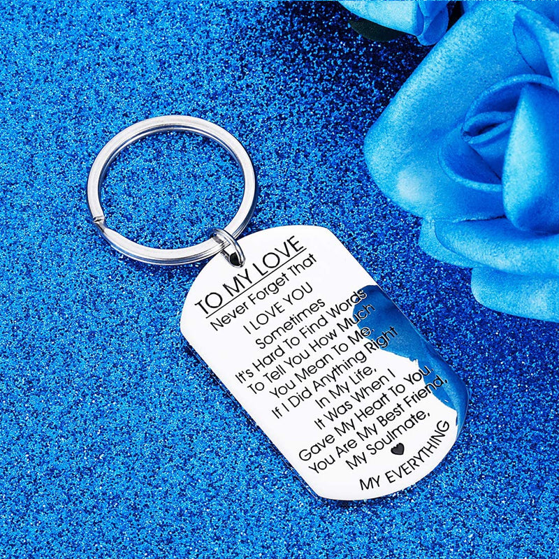 TO MY LOVE Motivational Keychain