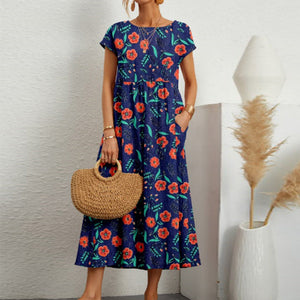 Ladies Loose Printed Summer Dress