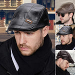 New Trendy Leather Beret