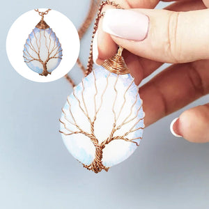 Tree of Life Opal Necklace