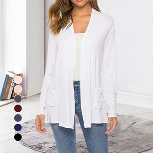 Women's Casual Lightweight Open Front Long Sleeve Cardigans