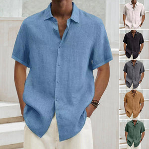 Short-sleeved summer shirt for men