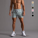 Men's Drawstring Elastic Workout Shorts