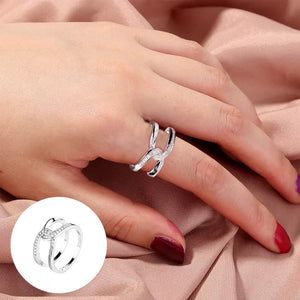 Special Bond Rectangle Interlocking Ring