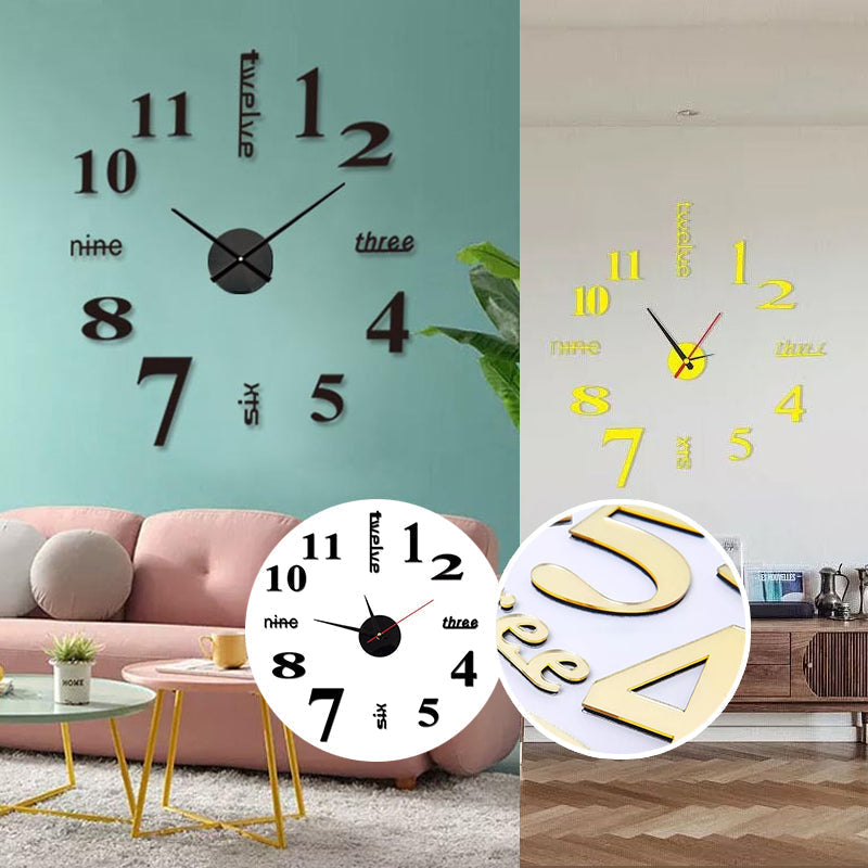 Modern DIY Punch-Free Wall Clock