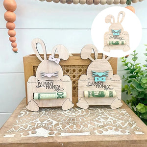 Personalized Cute Easter Bunny Money Holder