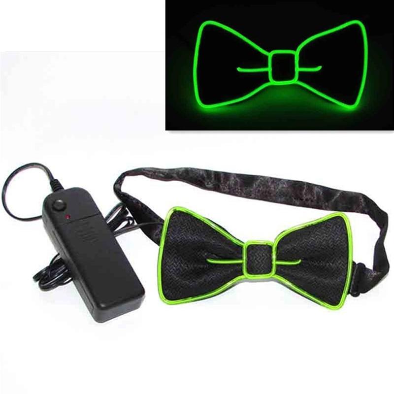 Light Up LED Suspenders Bow Tie