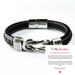 Forever Linked Together Braided Leather Bracelet