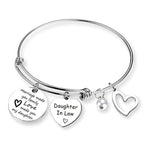 🎁FOR DAUGHTER-IN-LAW🎁MARRIAGE MADE YOU FAMILY LOVE MADE YOU MY DAUGHTER BANGLE BRACELET