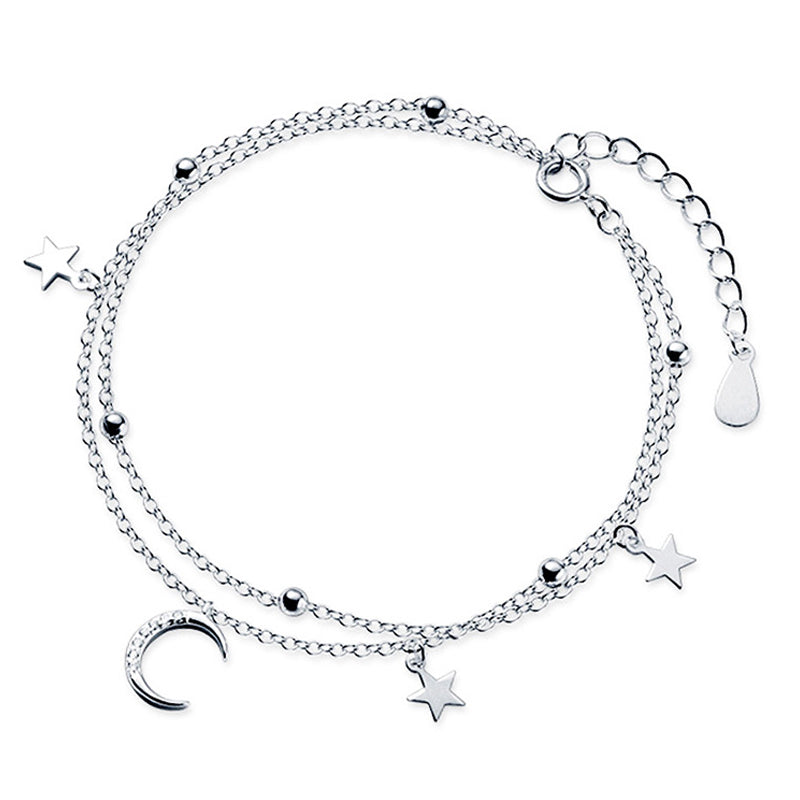 Crescent Moon & Star Bracelet