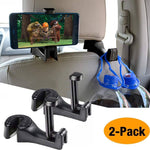 Car Seat Rear Hook with Mobile Phone Holder(2PCS)