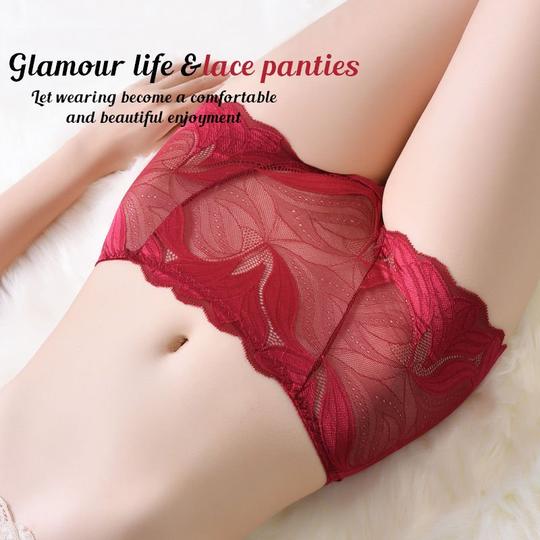 Women Embroidery Lace Panties