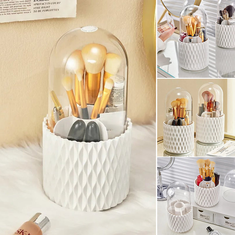 360° Spinning Makeup Brush Holder