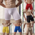 Men's Boxer Briefs Breathable Ice Silk Sports-Inspired Underwear