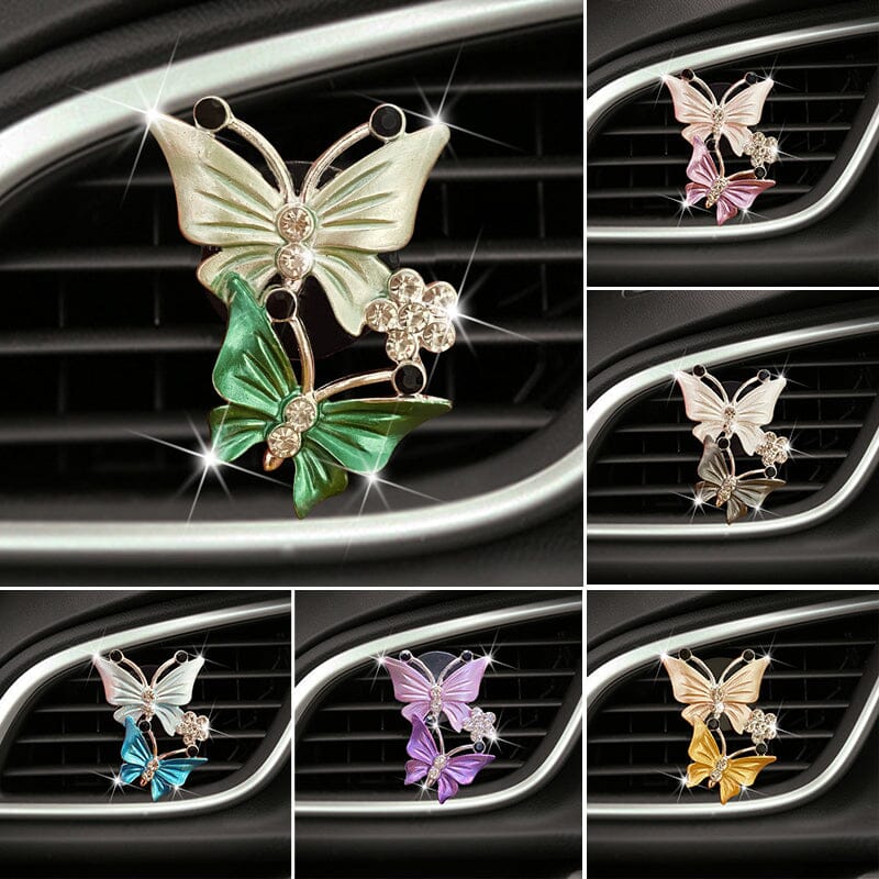 Bling Butterfly Car Accessories, Cute Car Air Freshener