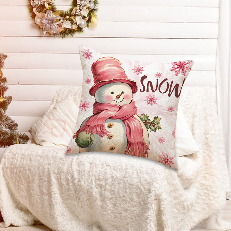 Pink Christmas Pillow Covers