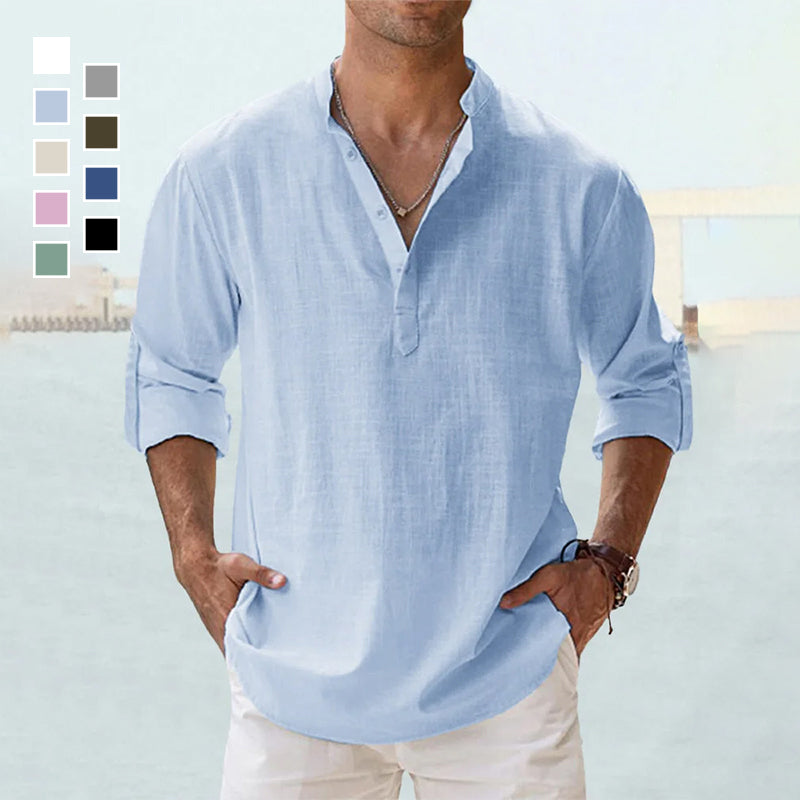 Men's Cotton Linen Casual Shirt