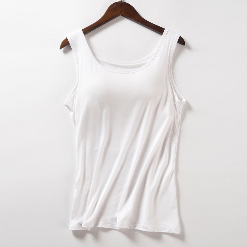 Women's Tank Top with Built-In Bra