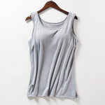 Women's Tank Top with Built-In Bra