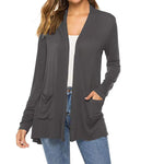 Women's Casual Lightweight Open Front Long Sleeve Cardigans