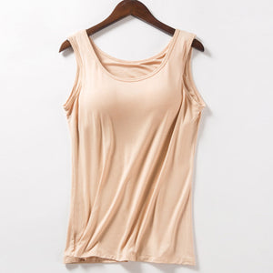 Women's Tank Top with Built-In Bra