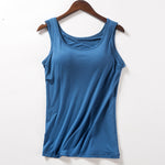 Women's Tank Top with Built-In Bra