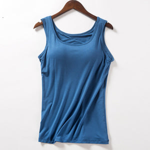 Women's Tank Top with Built-In Bra