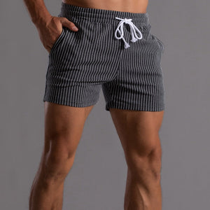 Men's Drawstring Elastic Workout Shorts