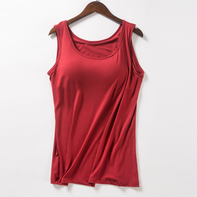 Women's Tank Top with Built-In Bra