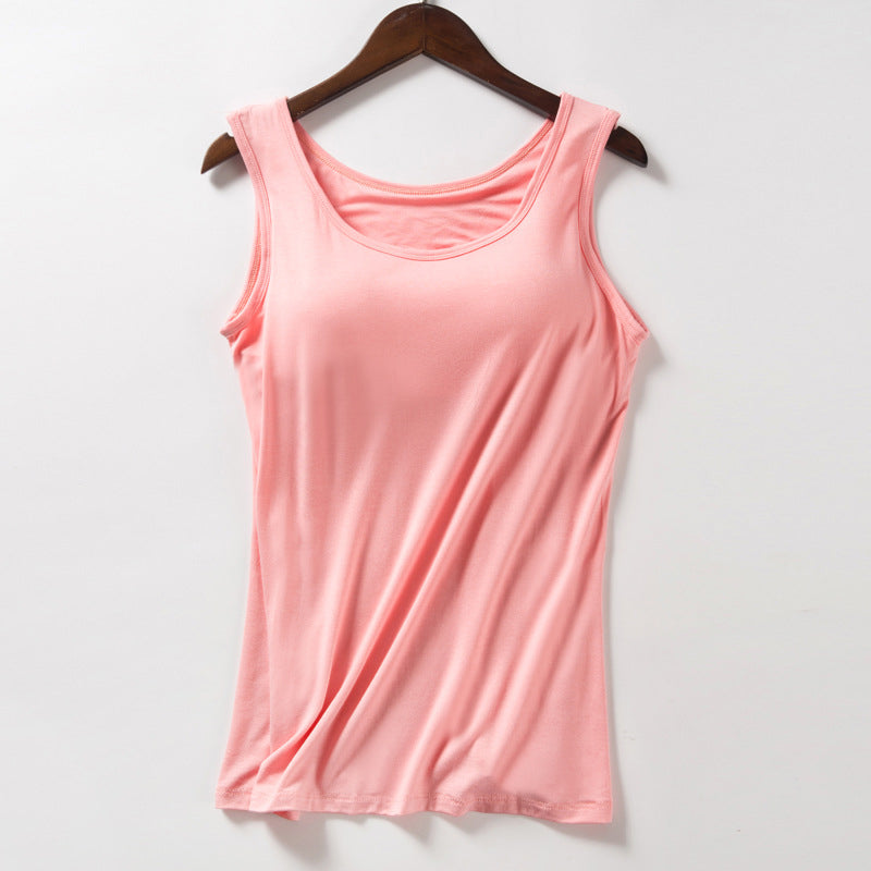 Women's Tank Top with Built-In Bra