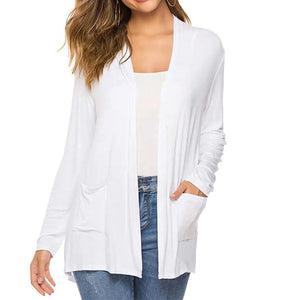 Women's Casual Lightweight Open Front Long Sleeve Cardigans