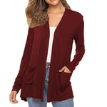 Women's Casual Lightweight Open Front Long Sleeve Cardigans