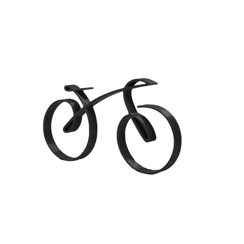 Minimalist Bicycle Sculpture Wireframe Style