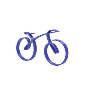 Minimalist Bicycle Sculpture Wireframe Style