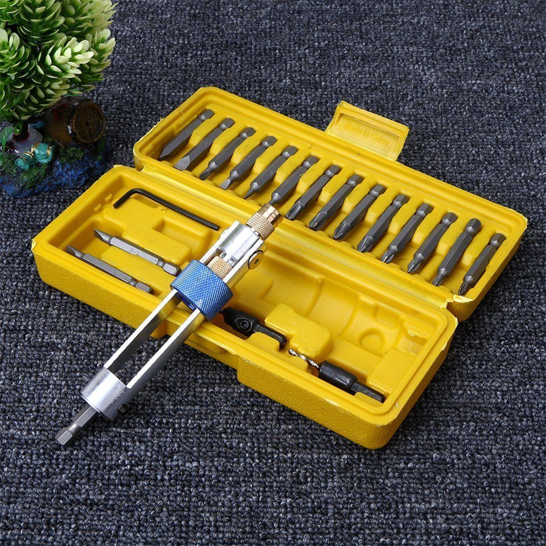 Domom 20 Pcs Drill Driver Screwdriver Set -High Speed Alloyed Steel